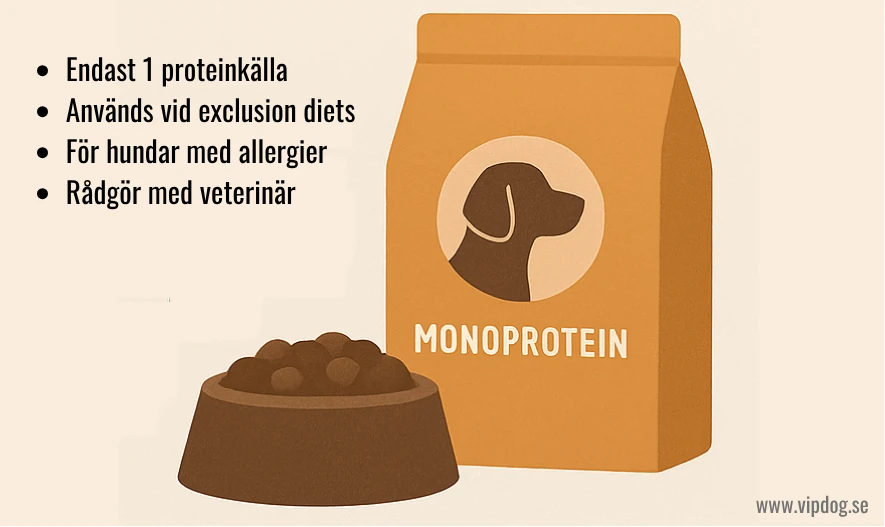 Översiktsbild om monoprotein för hundar